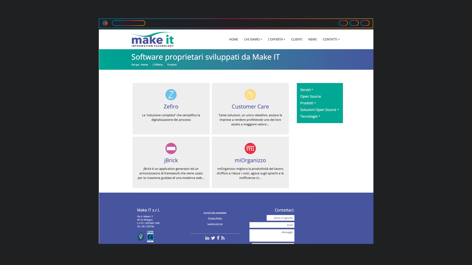 Make IT - Mockup web pagina